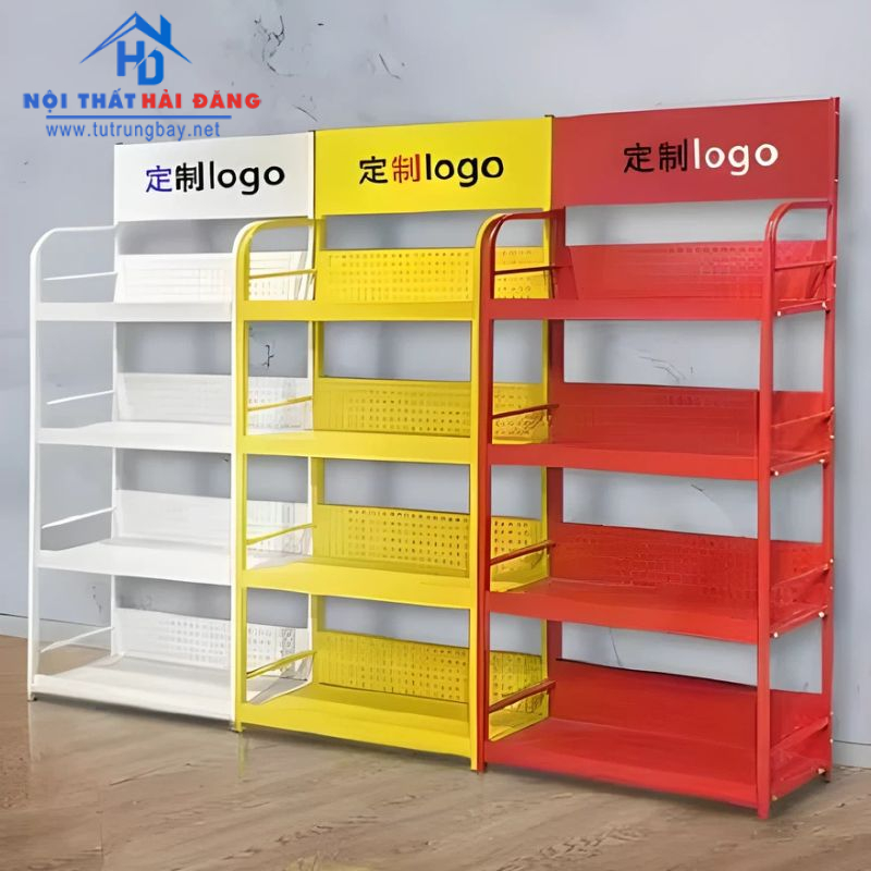 kệ bán quảng cáo tạp hóa