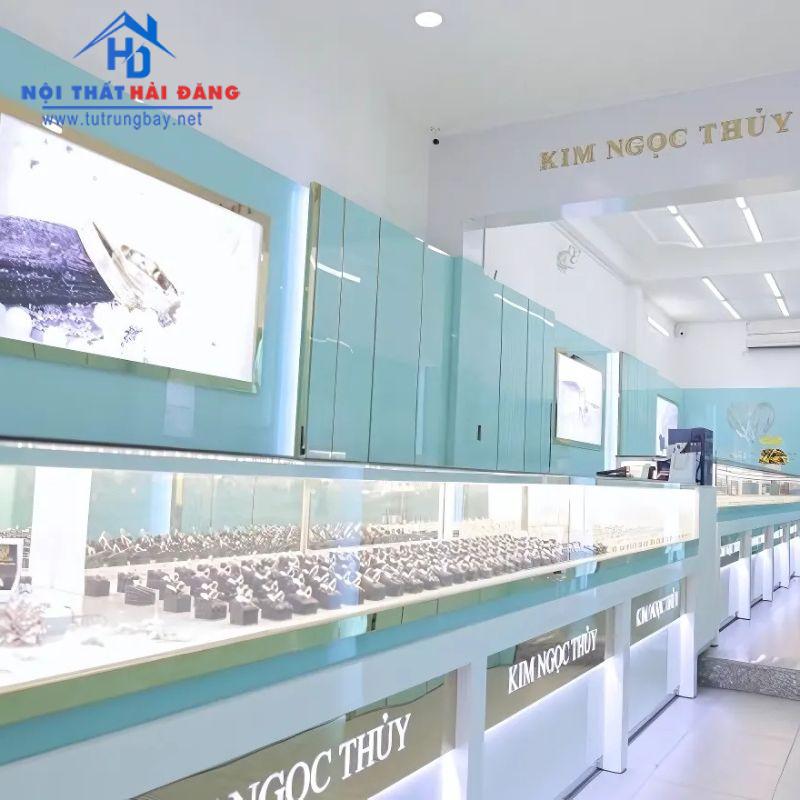 tu trung bay vang bac mau xanh