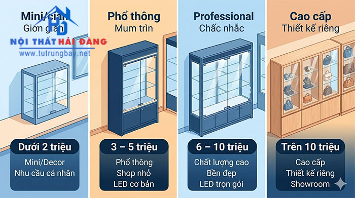 thi cong tu trung bay theo muc gia