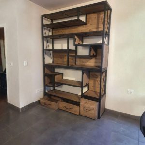 Trang Chủ 84 Kệ decor đa năng khung sắt phối gỗ