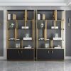 Kệ Sách Trưng Bày Khung Sắt Phối Gỗ Hiện Đại 2 Kệ sách trưng bày khung sắt