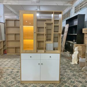Trang Chủ 145 tủ trưng bày gỗ sáng kèm đèn led