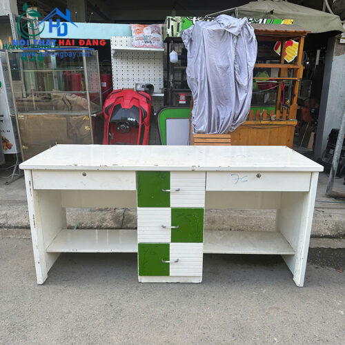 ban lam viec doi go cu dai 1m66 2 500x500