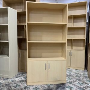 Kệ Trưng Bày Gỗ MDF 3 Ngăn 2 Hộc